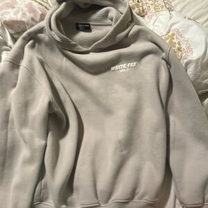 White fox hoodie